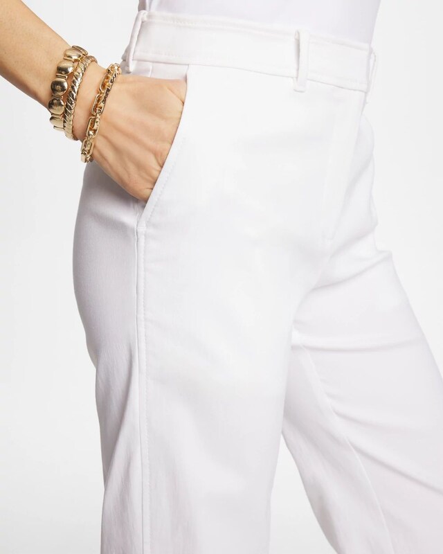 Emme Fly Front Straight Cropped Pants - image 4